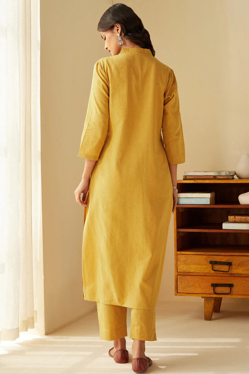 Roza Seher Mustard Kurta - Image 7
