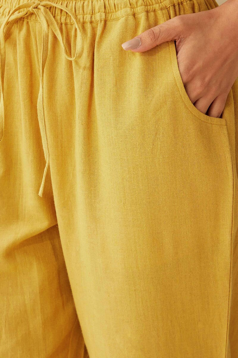 Roza Seher Mustard Narrow Pants - Image 2