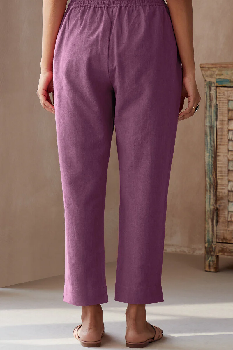Roza Seher Orchid Purple Narrow Pants - Image 5