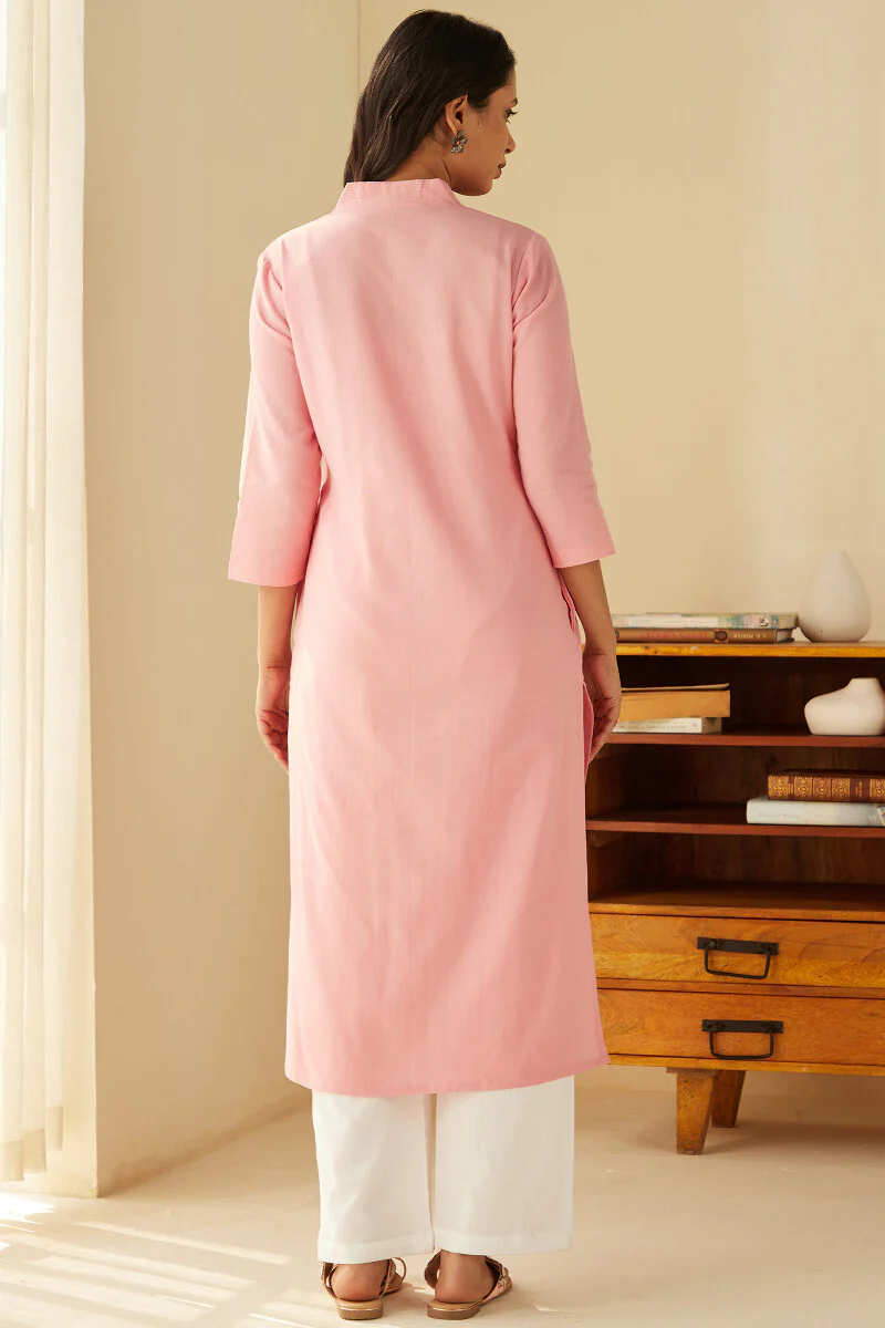 Roza Seher Pink Kurta - Image 8