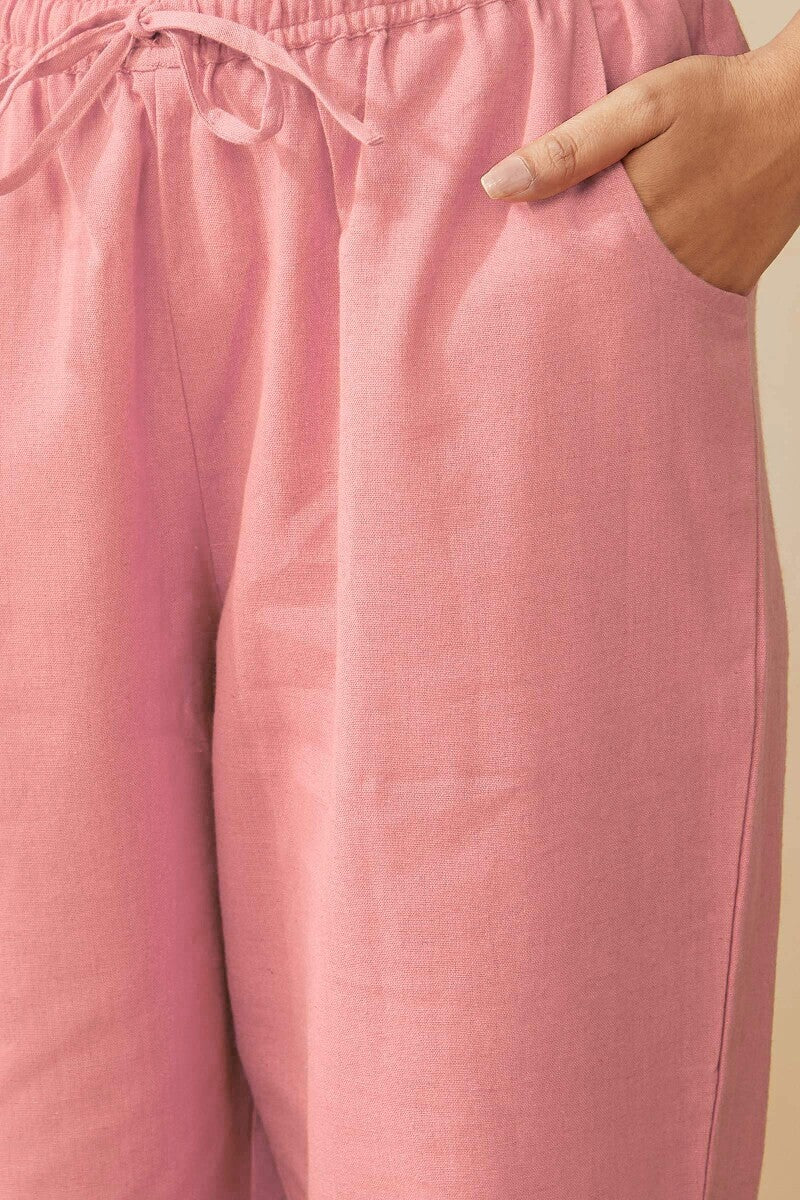 Roza Seher Pink Narrow Pants - Image 4