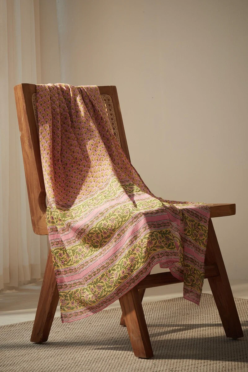 Roza Seher Pink Sanganeri Dupatta - Image 6