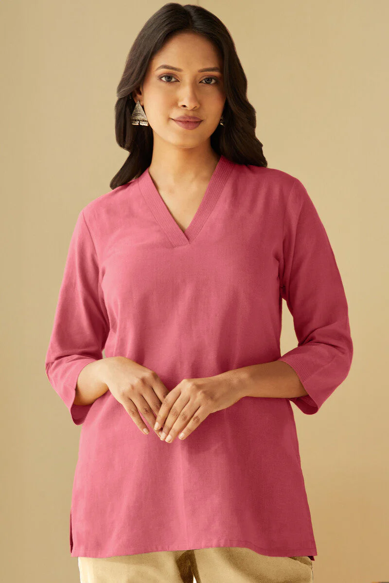 Roza Seher Pink Top