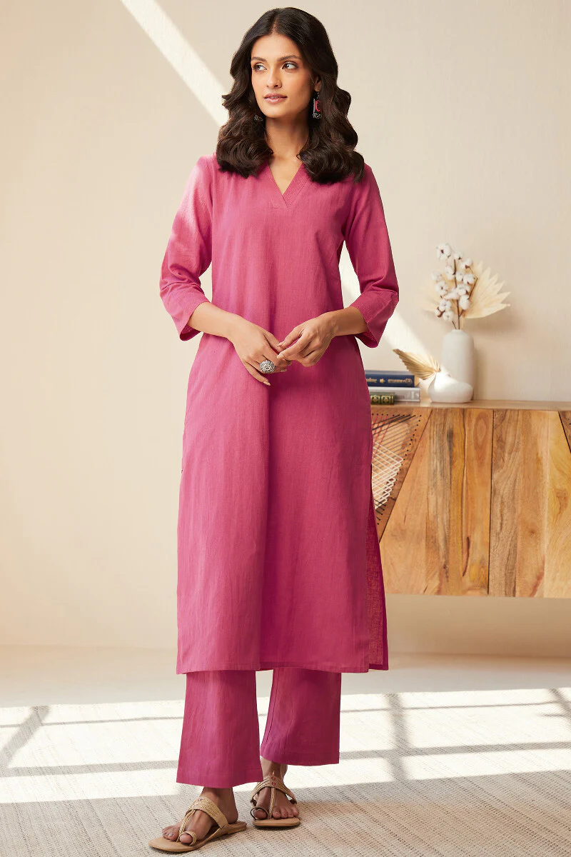 Roza Seher Rani Pink Kurta - Image 2