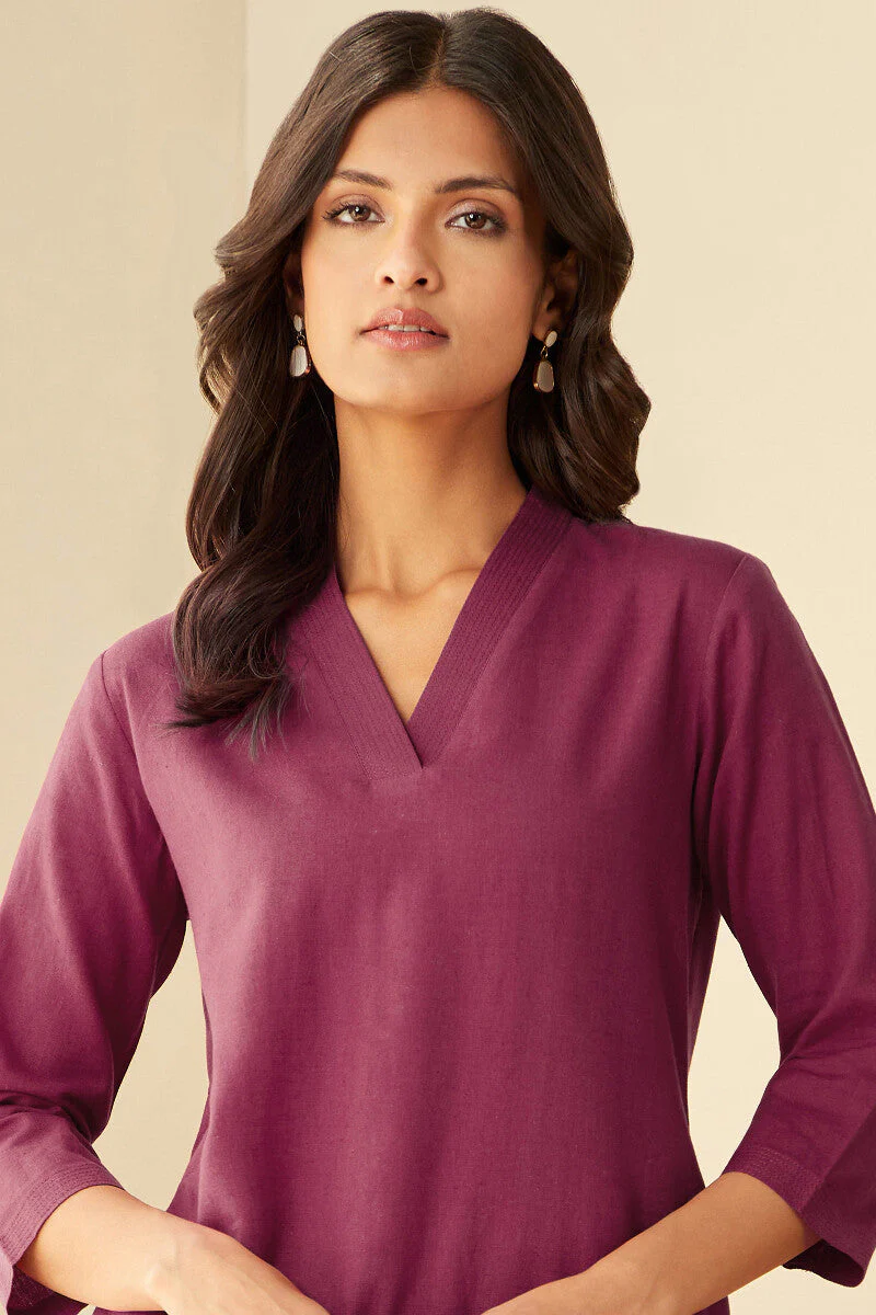 Roza Seher Raspberry Pink Kurta