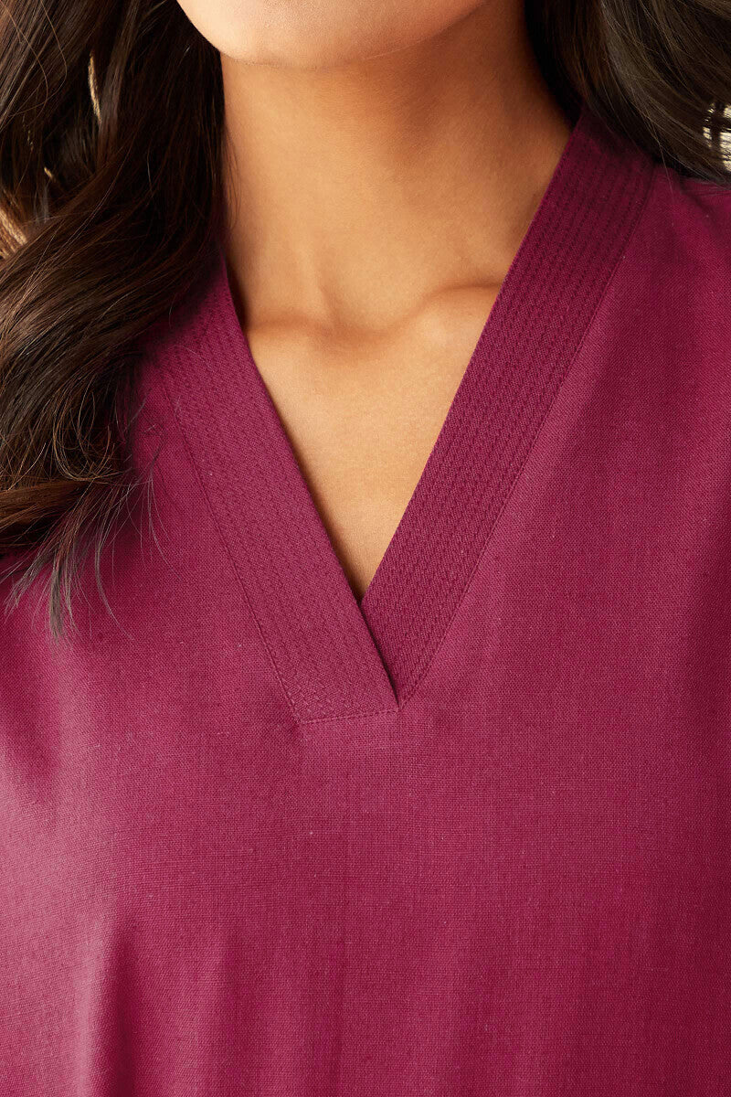 Roza Seher Raspberry Pink Kurta - Image 4