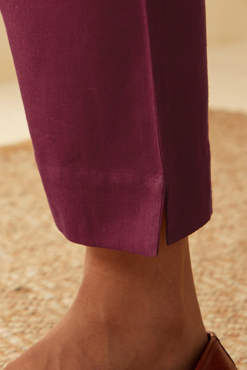 Roza Seher Raspberry Pink Narrow Pants - Image 2