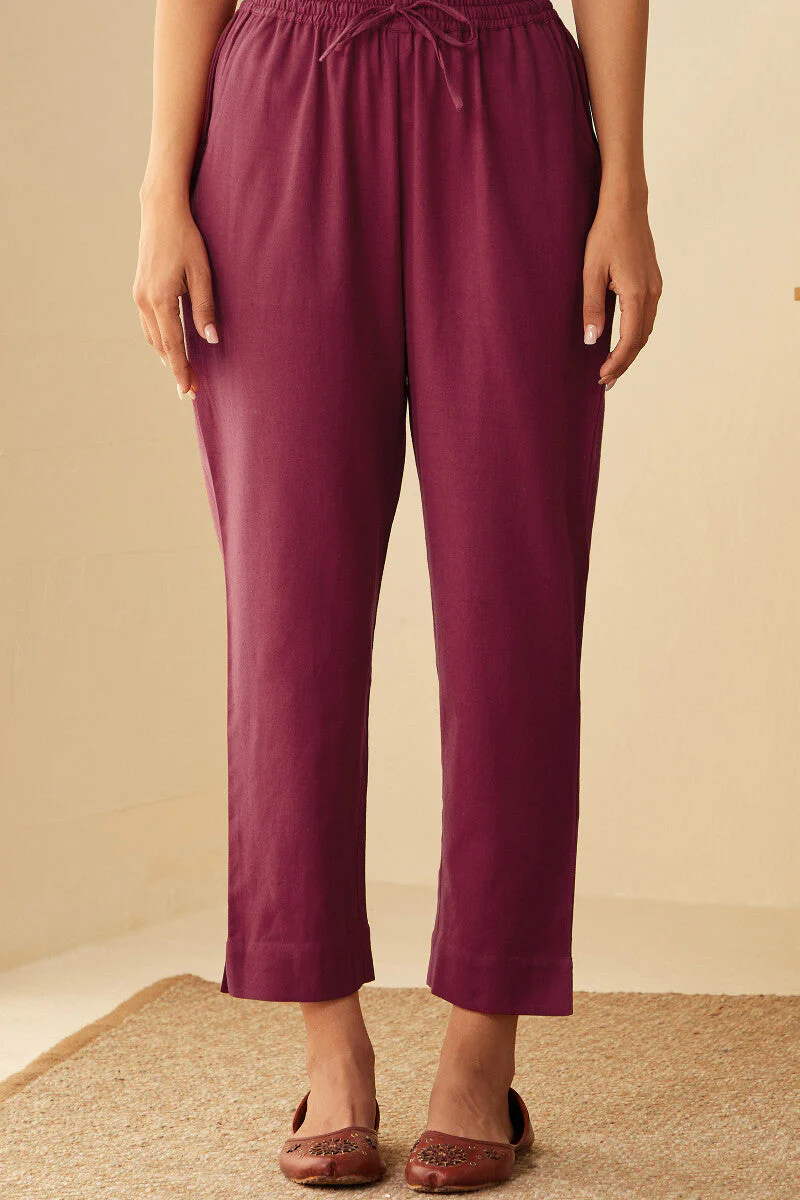 Roza Seher Raspberry Pink Narrow Pants