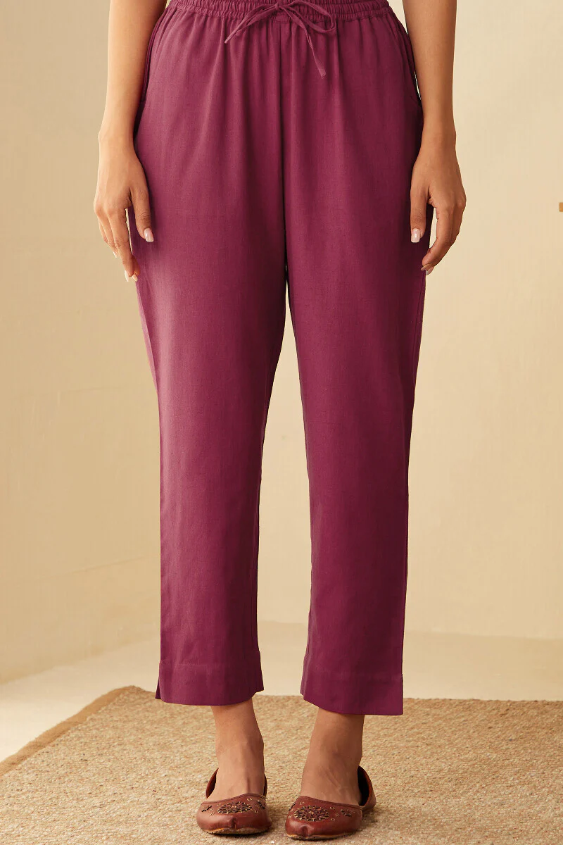 Roza Seher Raspberry Pink Narrow Pants