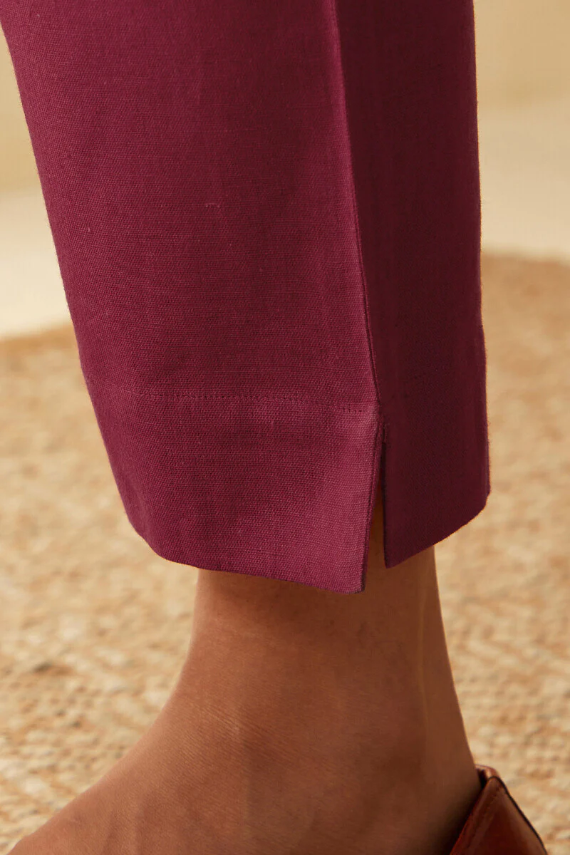 Roza Seher Raspberry Pink Narrow Pants - Image 2