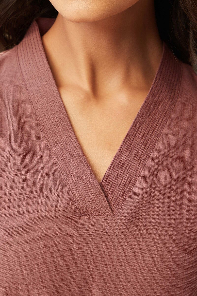 Roza Seher Red Kurta - Image 4
