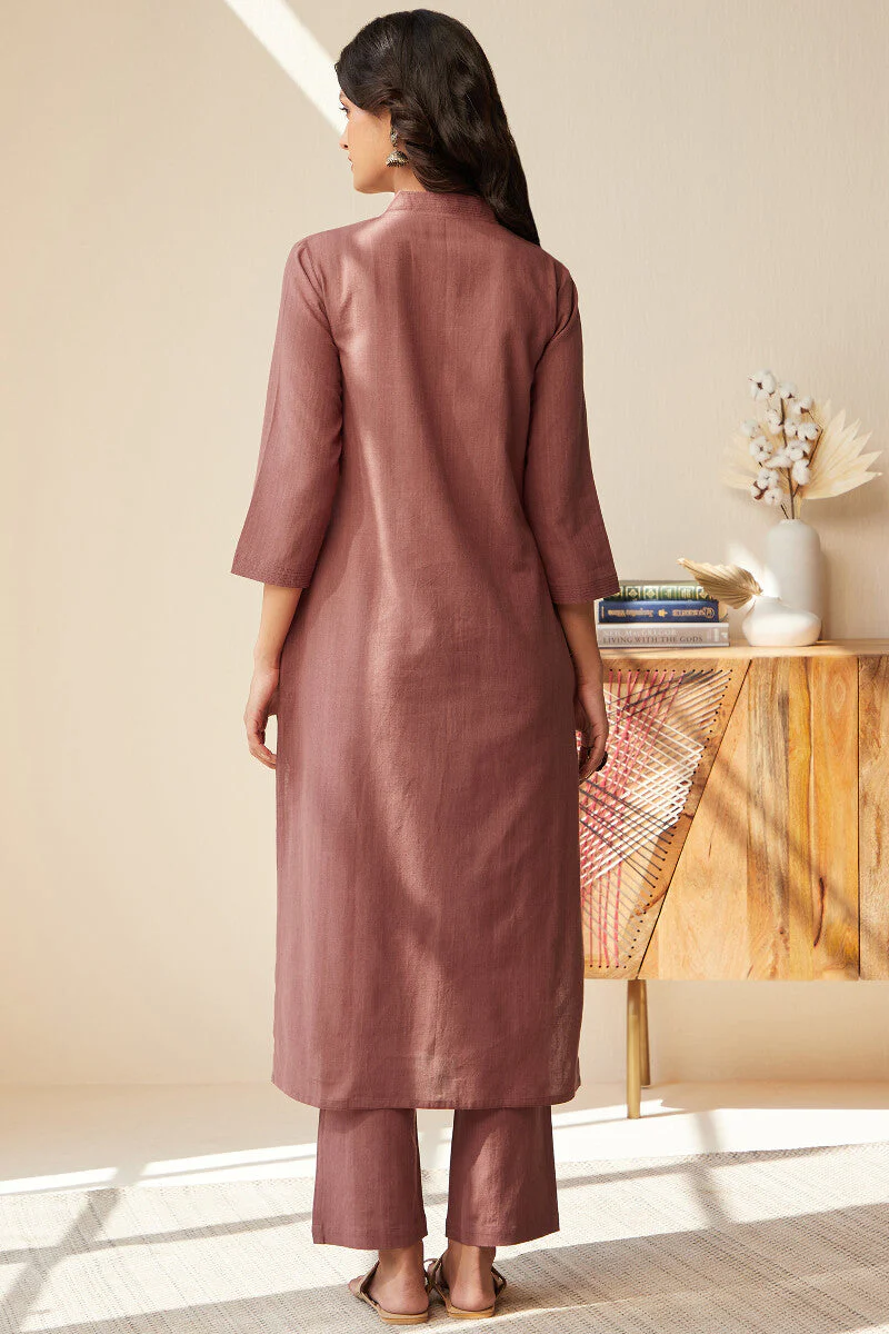 Roza Seher Red Kurta - Image 7