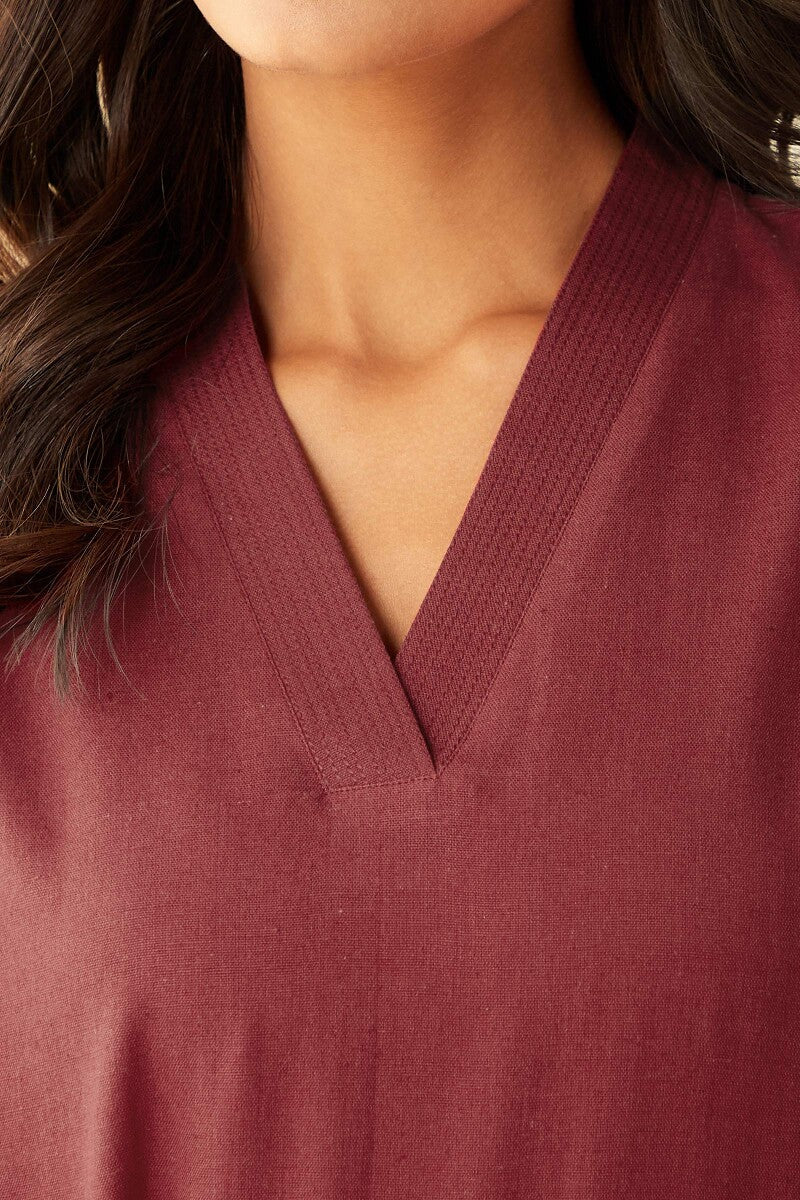 Surplus: Roza Seher Red Kurta - Image 4