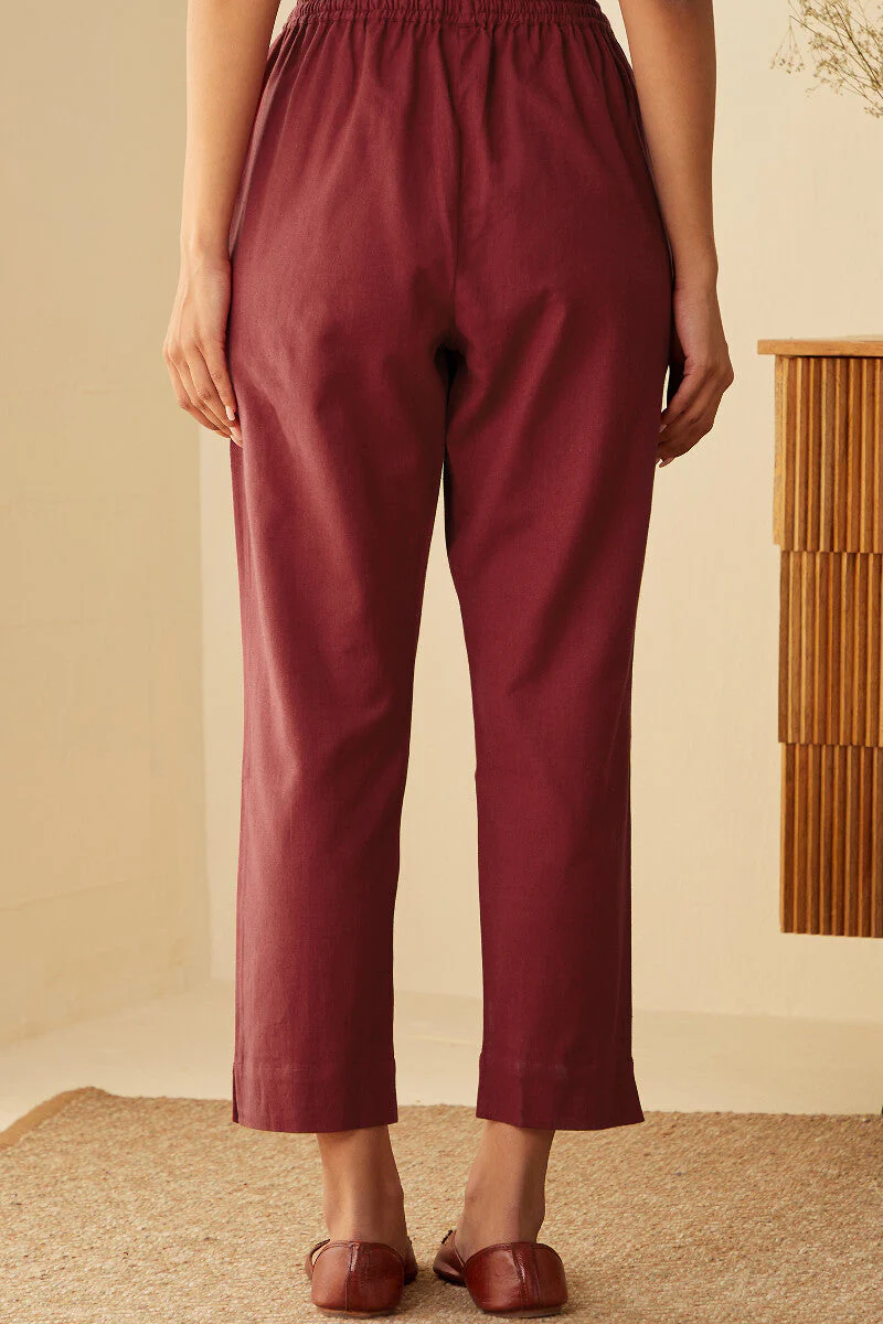 Surplus: Roza Seher Red Narrow Pants - Image 5