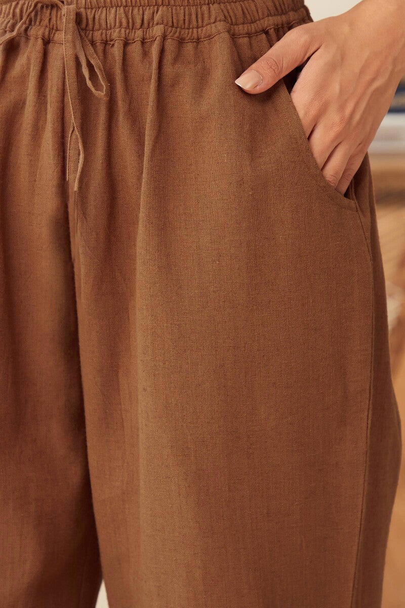 Roza Seher Rust Pants - Image 4