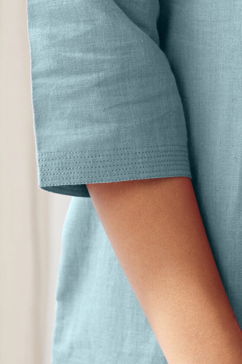 Roza Seher Sky Blue Kurta - Image 6