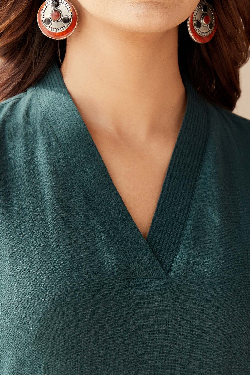 Roza Seher Teal Kurta - Image 5