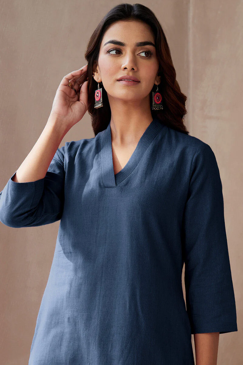 Roza Seher Twilight Blue Kurta - Image 4