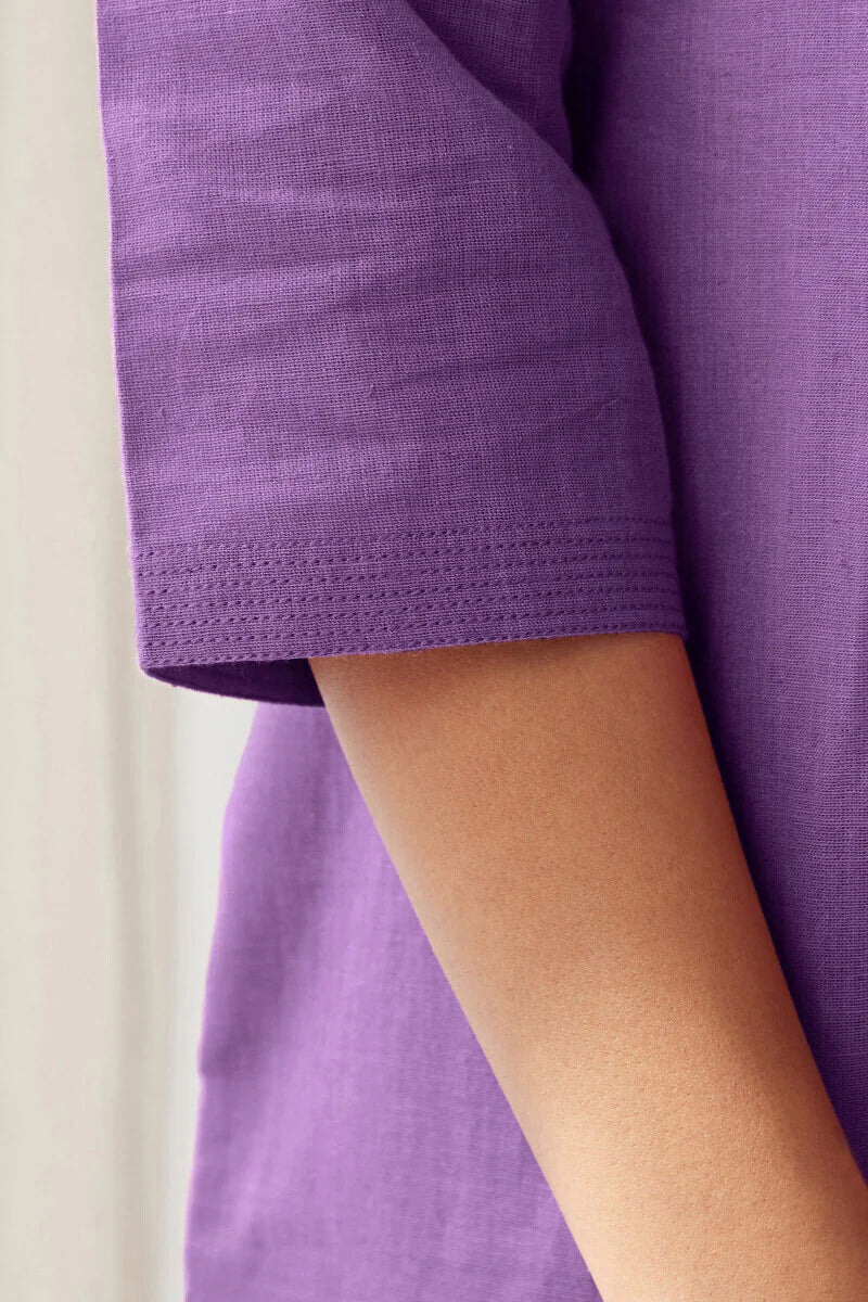 Surplus: Roza Seher Violet Kurta - Image 6