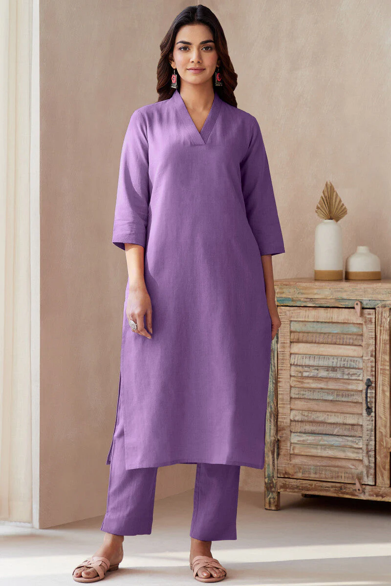 Roza Seher Violet Narrow Pants - Image 3