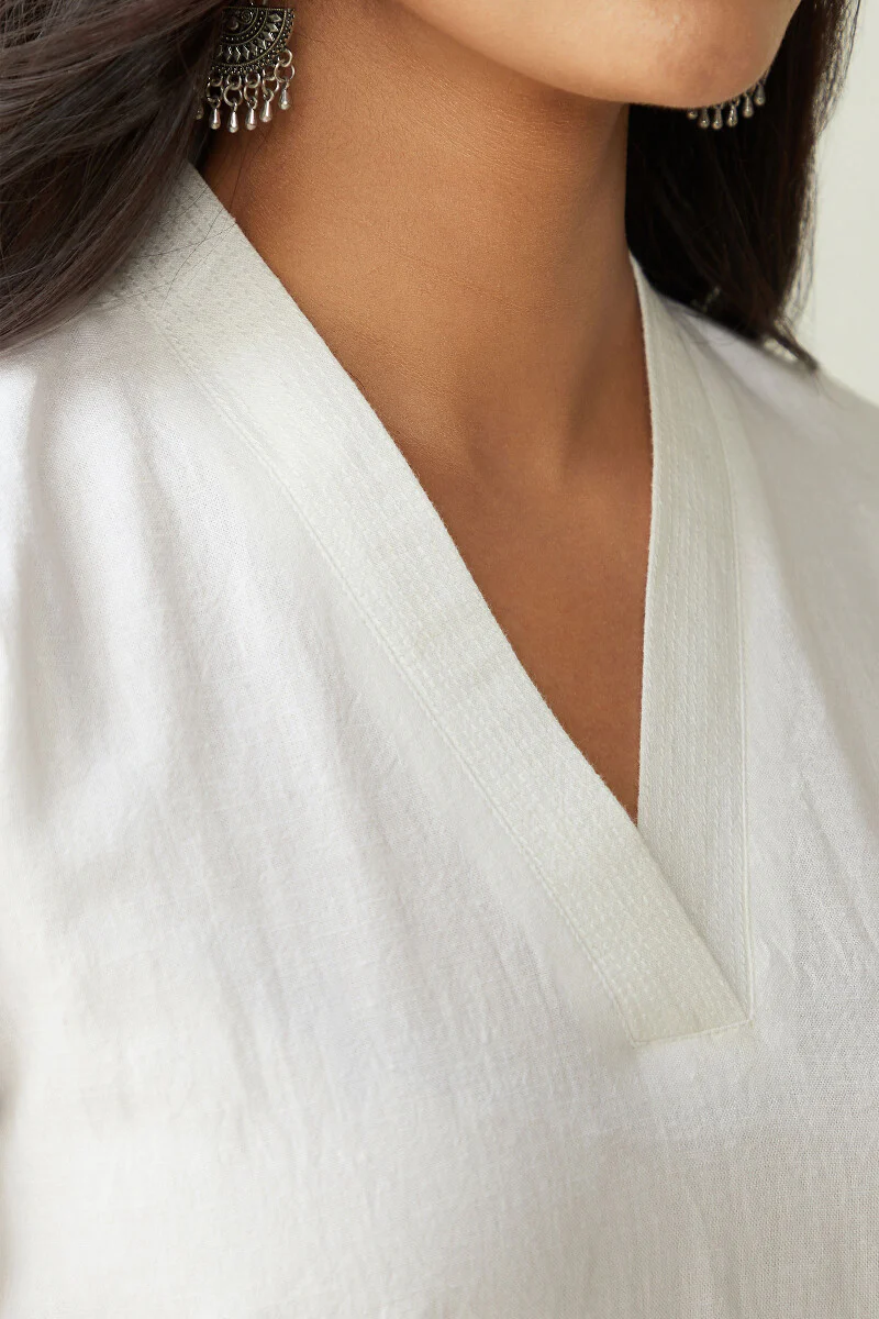 Roza Seher White Kurta - Image 4
