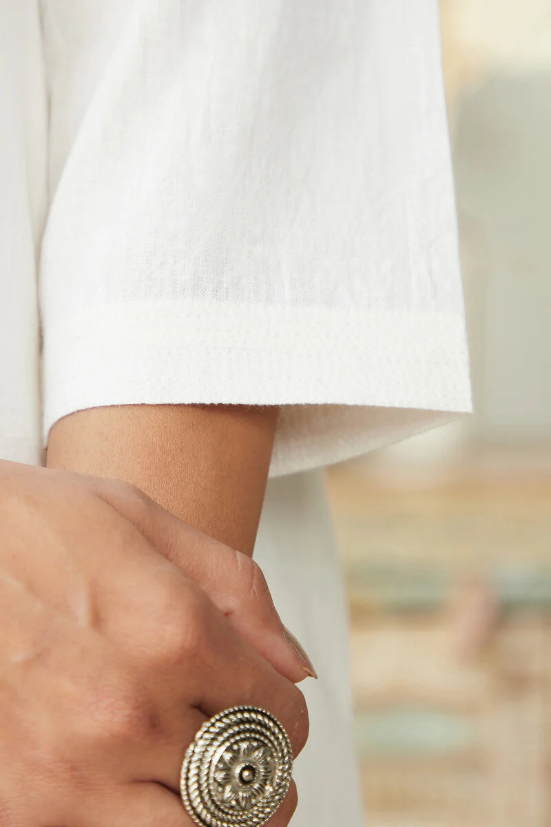 Roza Seher White Kurta - Image 5