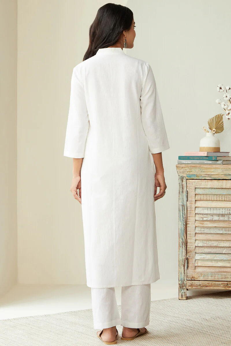 Roza Seher White Kurta - Image 6