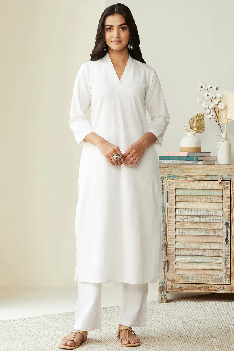 Roza Seher White Pants - Image 3