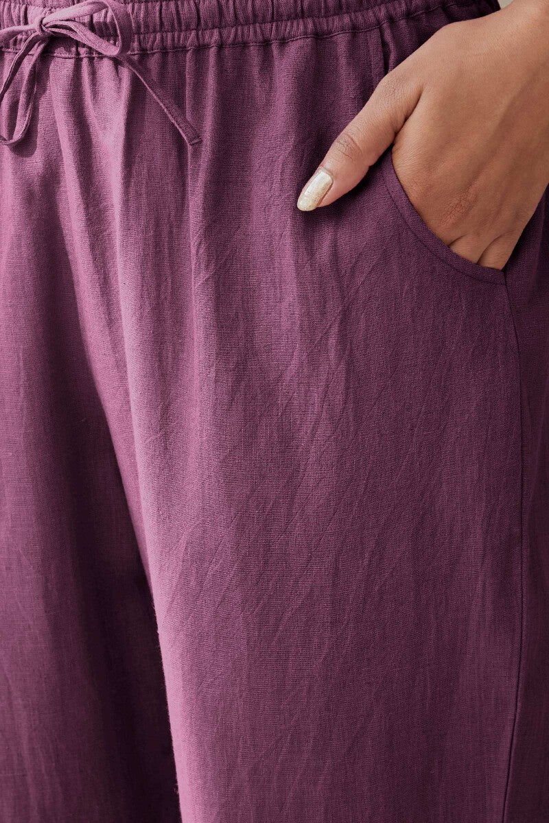 Roza Seher Wine Narrow Pants - Image 4