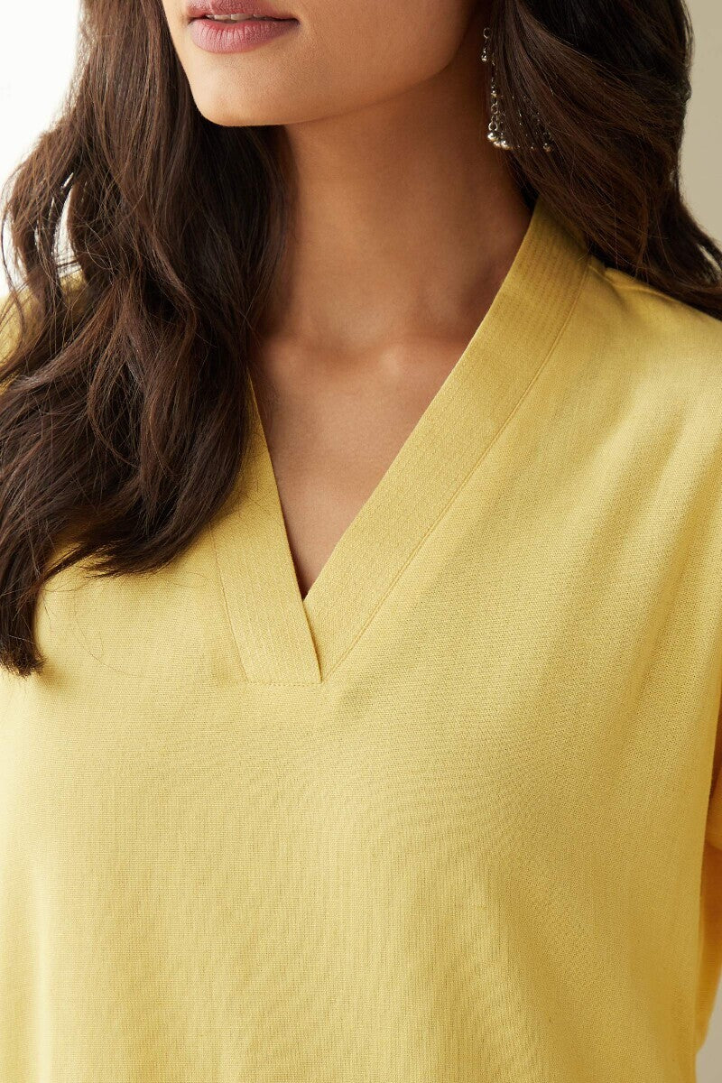 Roza Seher Yellow Kurta - Image 5