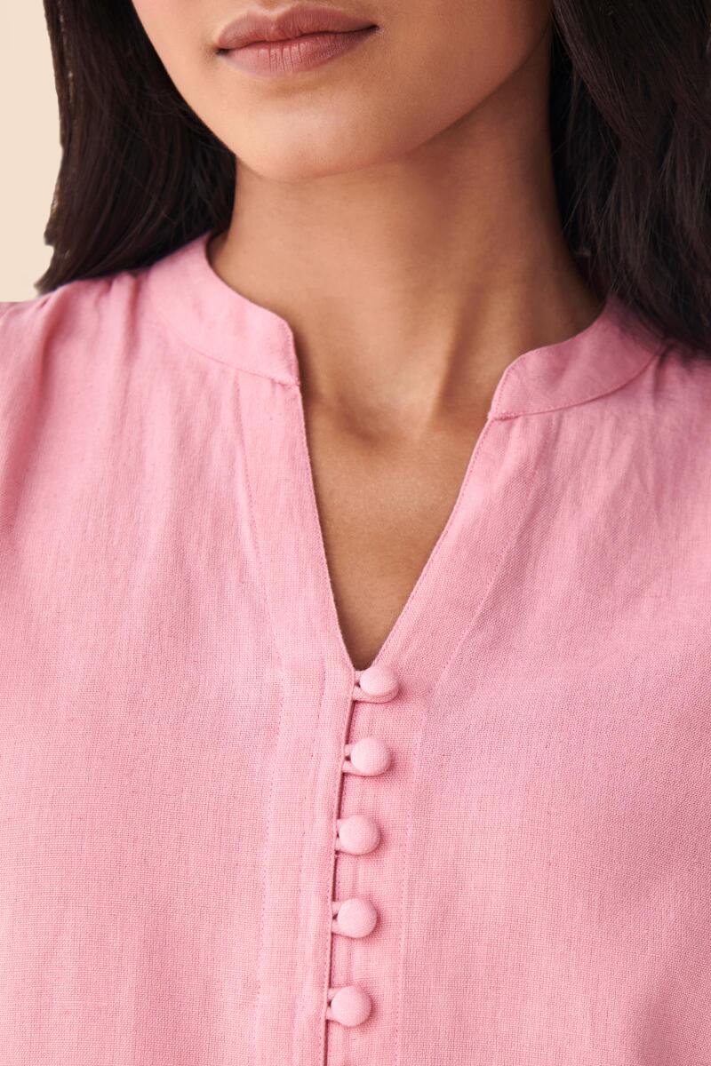 Roza Sehnaz Pink Kurta - Image 2