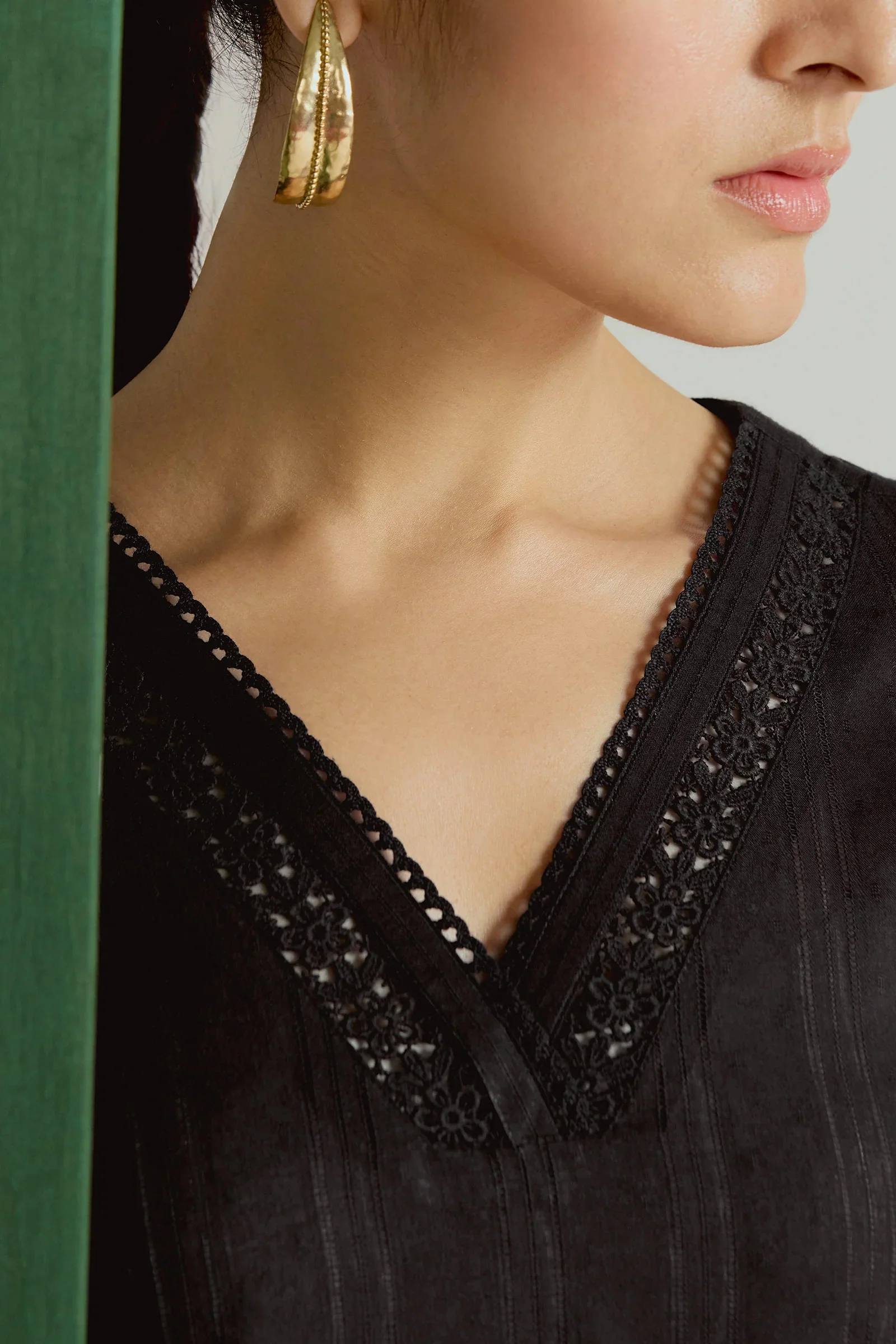 Roza Sehr Black Kurta - Image 5