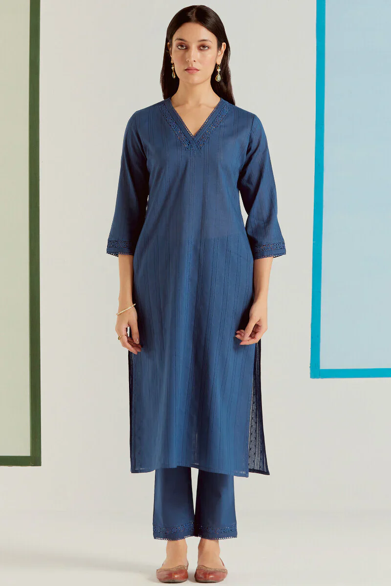 Surplus: Roza Sehr Blue Narrow Pants - Image 3