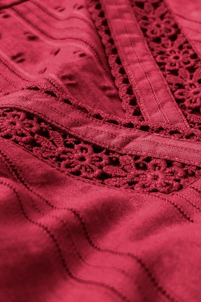 Surplus: Roza Sehr Brick Red Kurta - Image 2