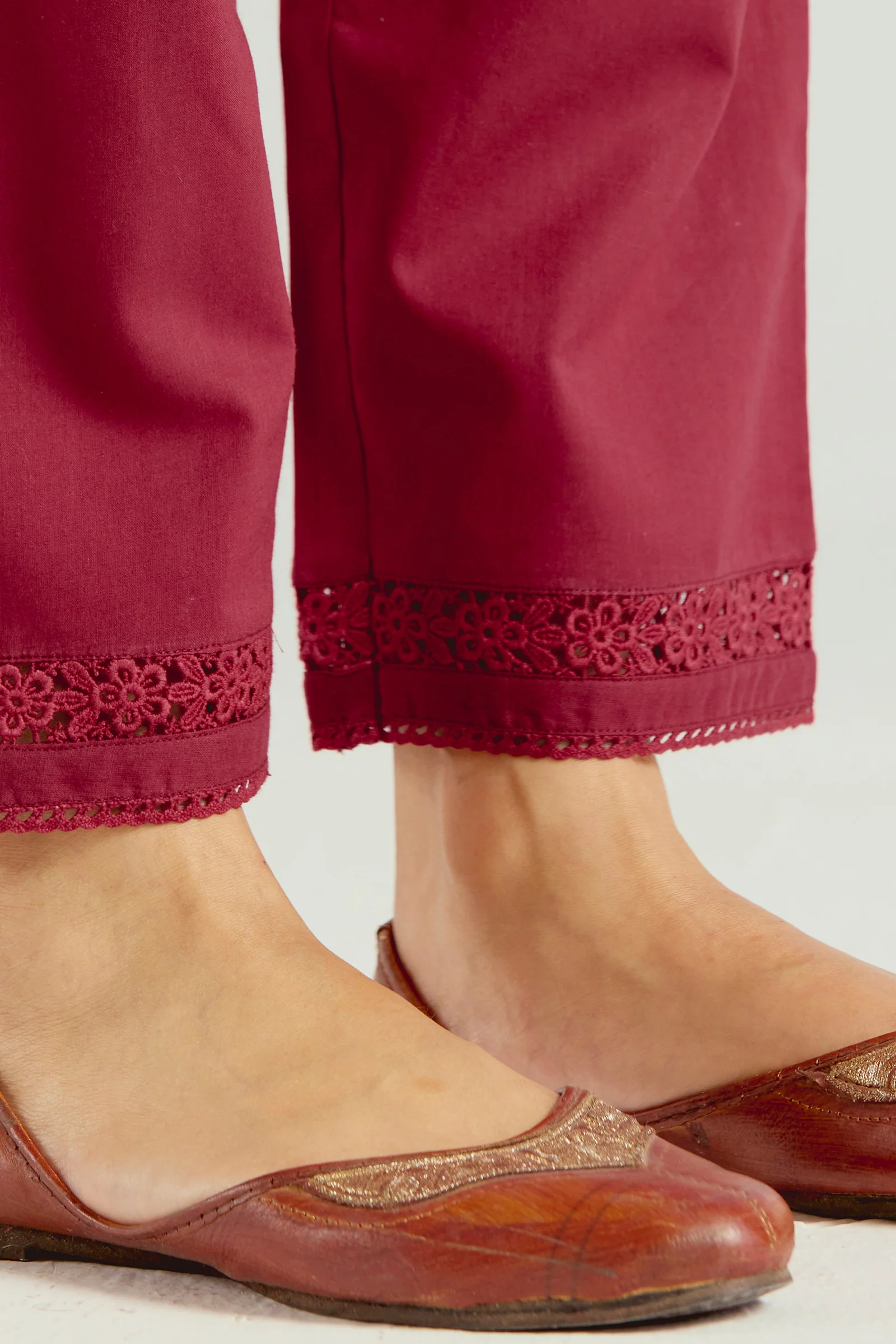 Roza Sehr Brick Red Narrow Pants - Image 2