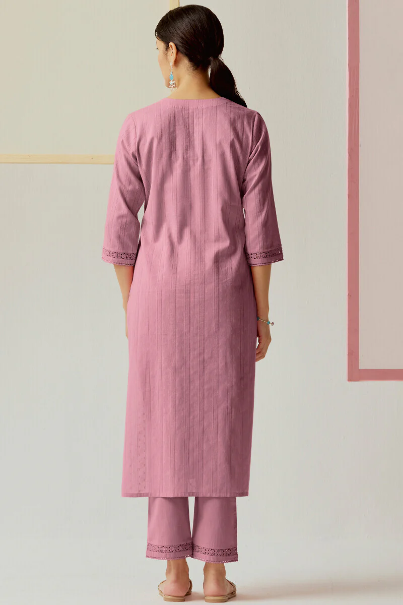 Roza Sehr Mauve Kurta - Image 7