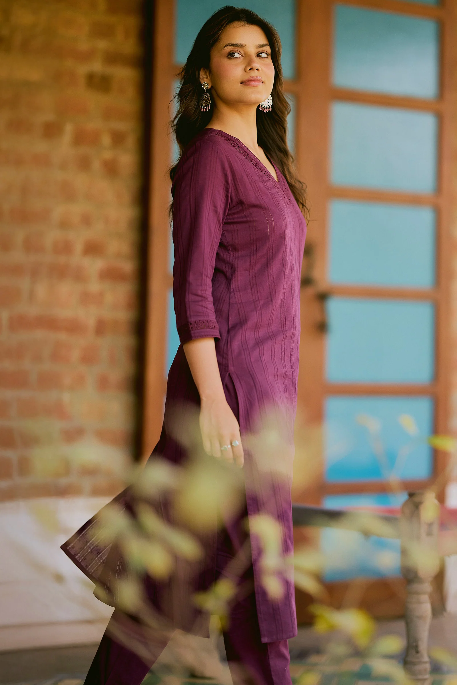 Roza Sehr Plum Narrow Pants - Image 4