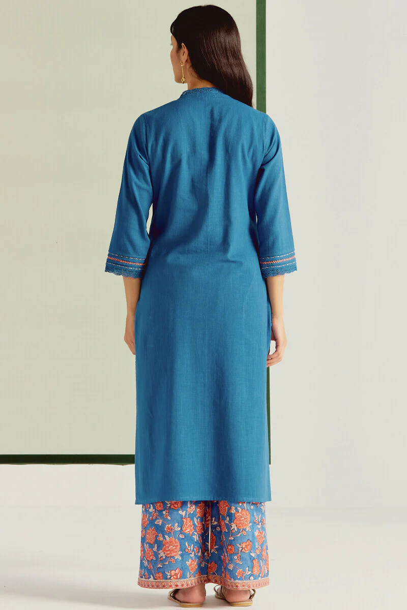 Roza Sehreen Blue Kurta - Image 8