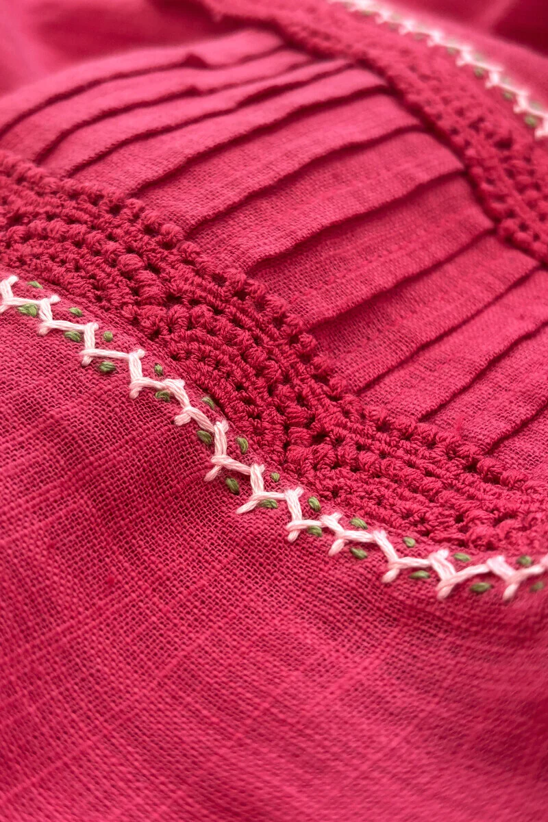 Roza Sehreen Raspberry Kurta - Image 3