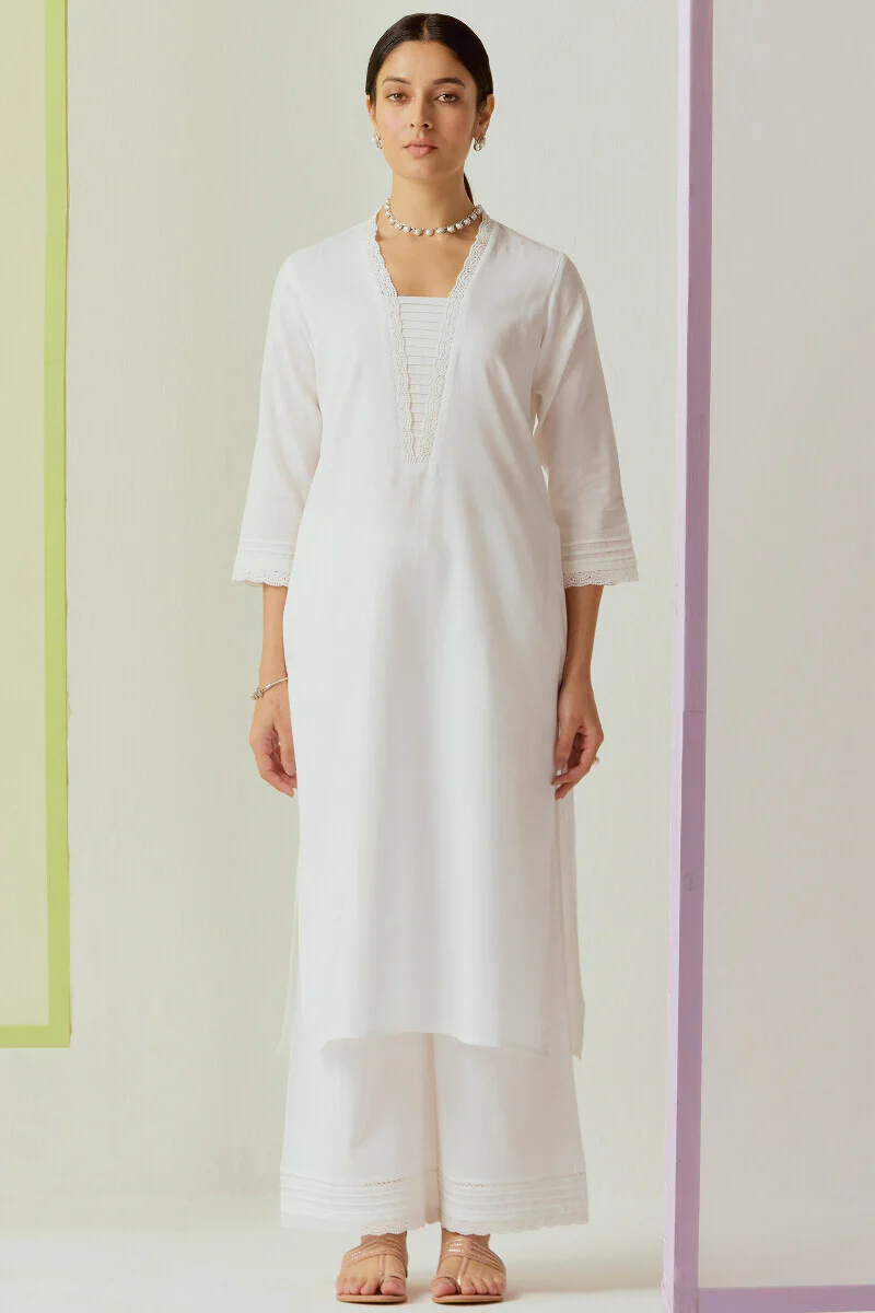 Roza Sehreen White Kurta - Image 2