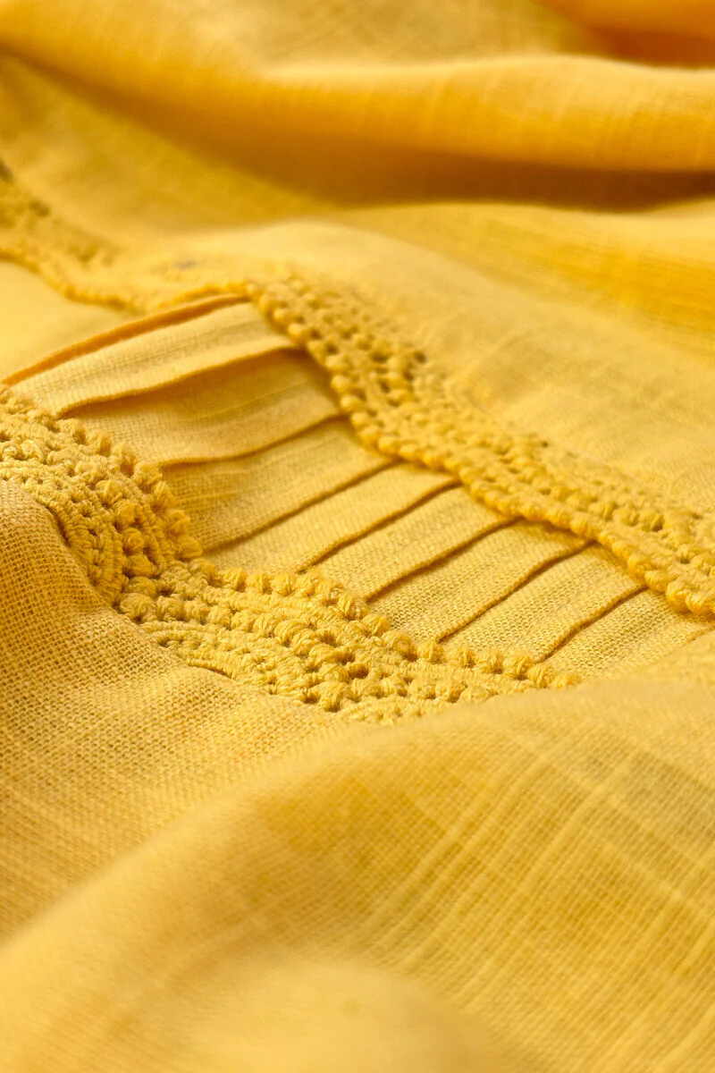 Roza Sehreen Yellow Kurta - Image 2