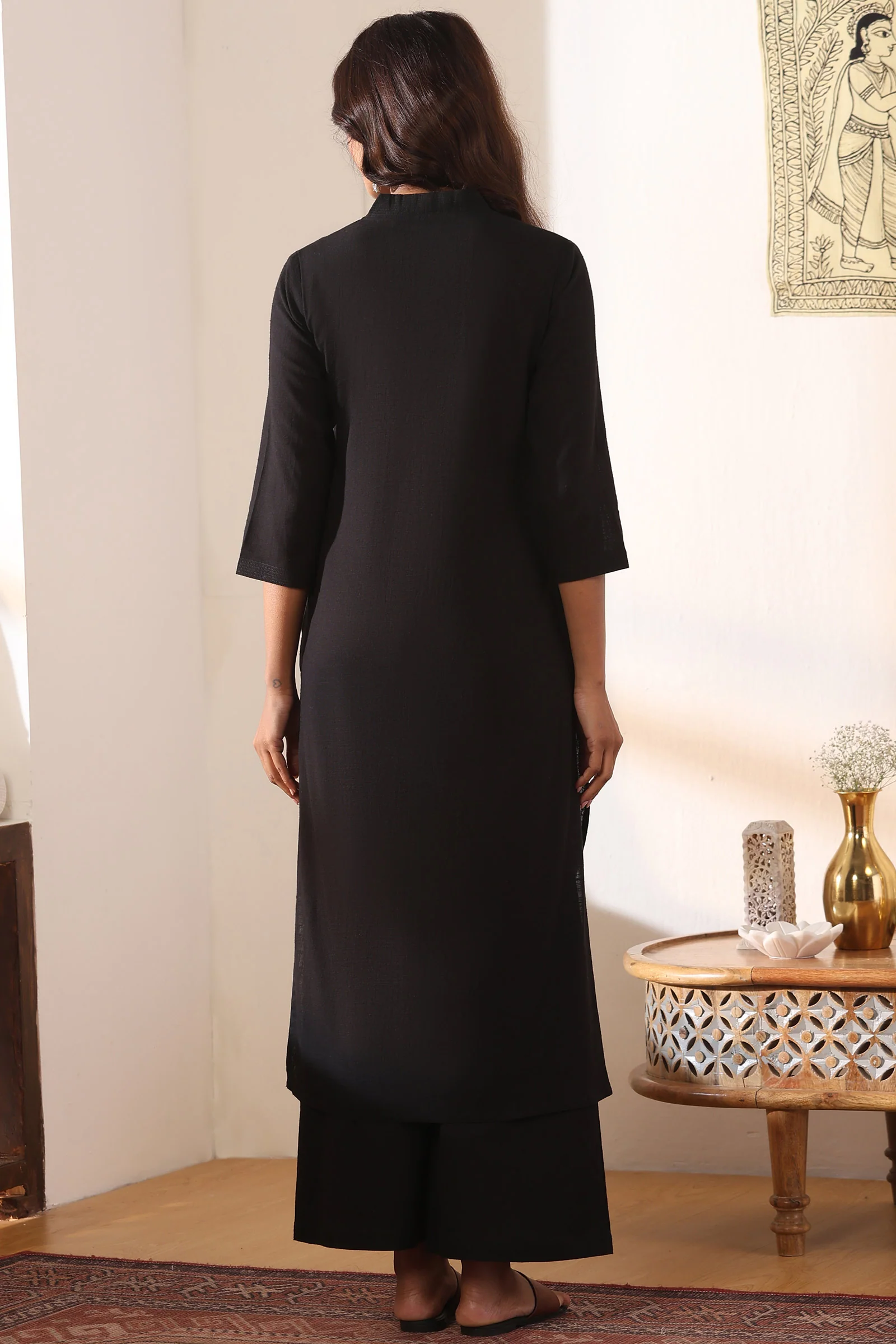 Roza Shaira Black Kurta - Image 6