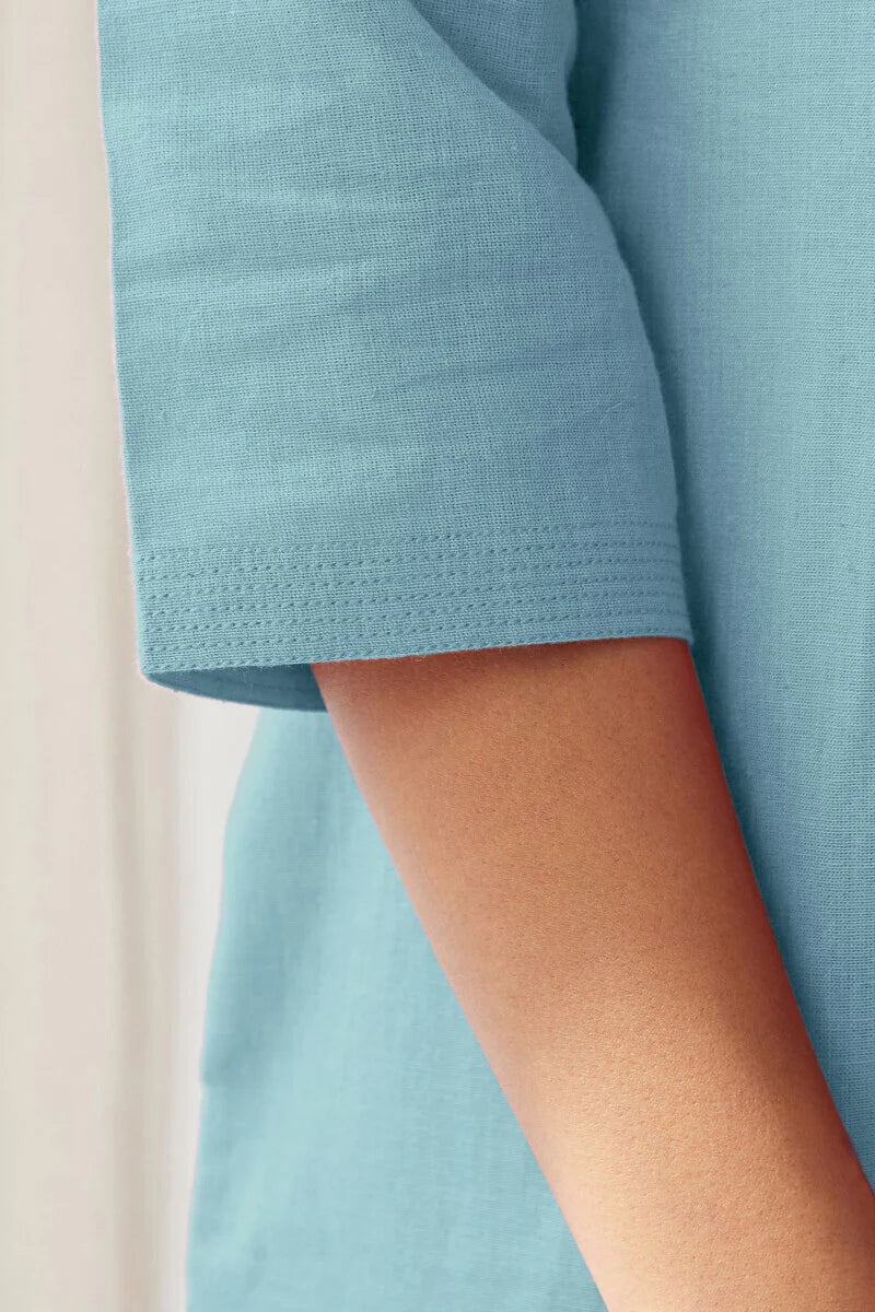 Surplus: Roza Shirin Blue Kurta - Image 6