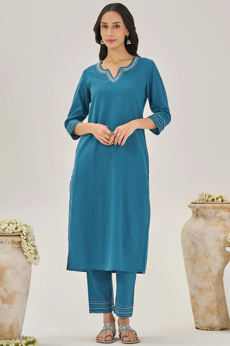 Roza Zara Blue Kurta - Image 2