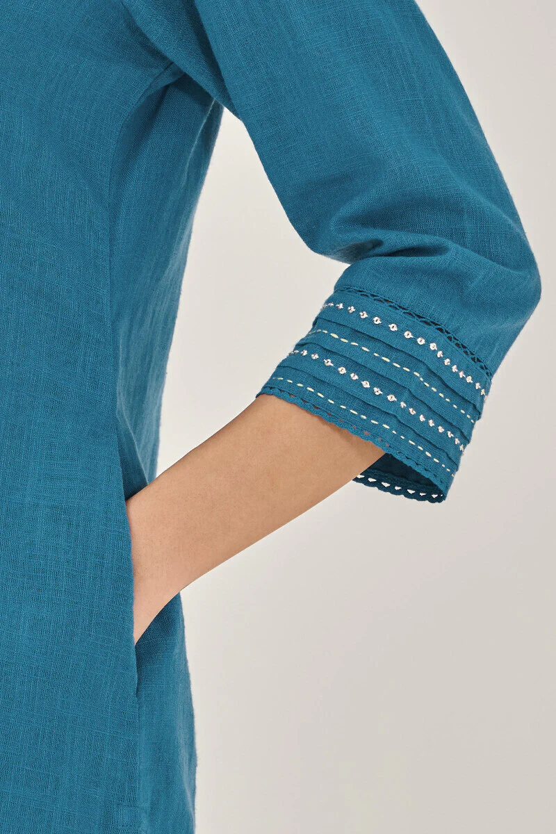 Roza Zara Blue Kurta - Image 5