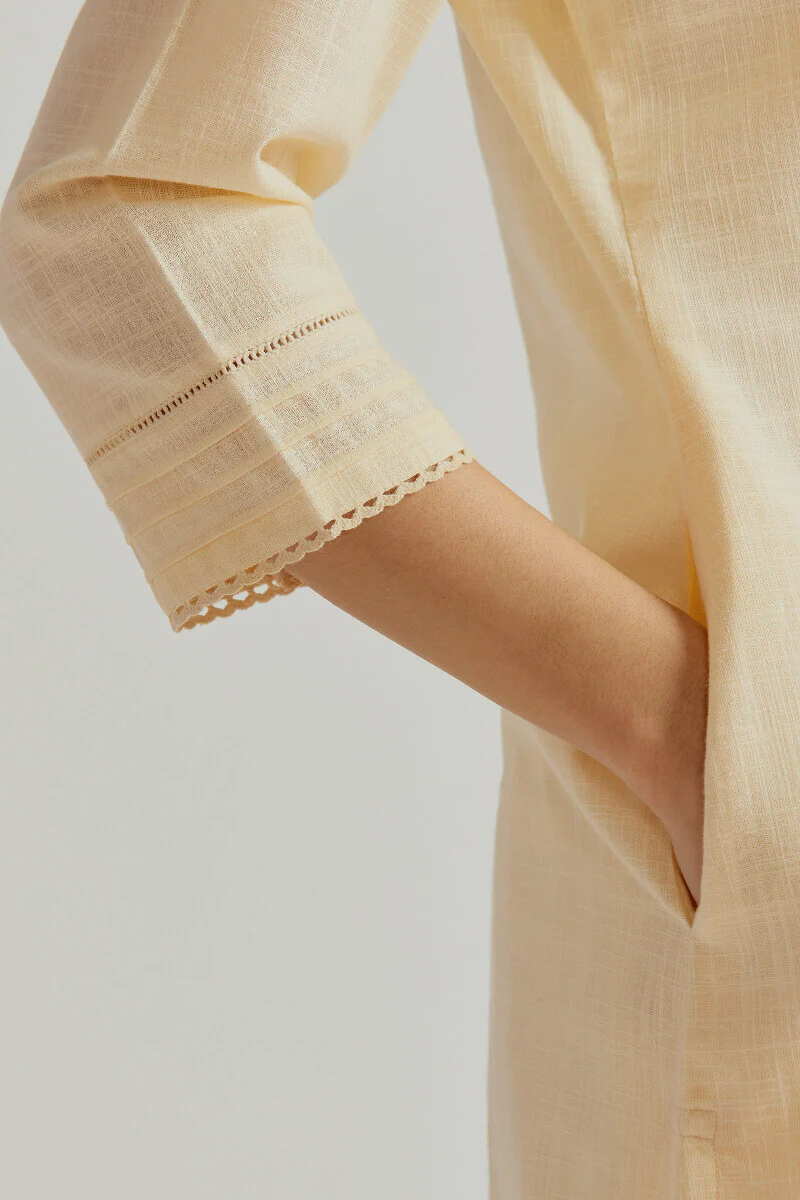 Roza Zara Cream Kurta - Image 5