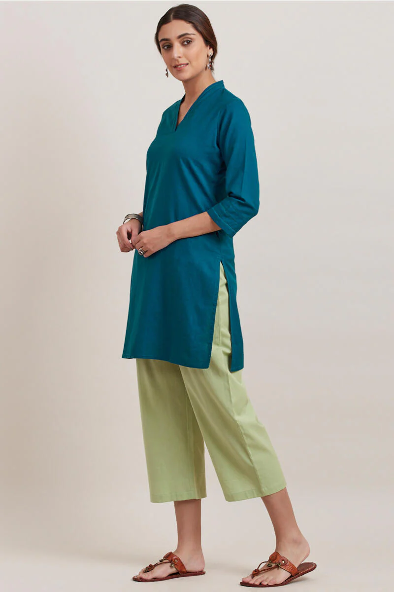 Roza Zara Egyptian Blue Short Kurta - Image 3