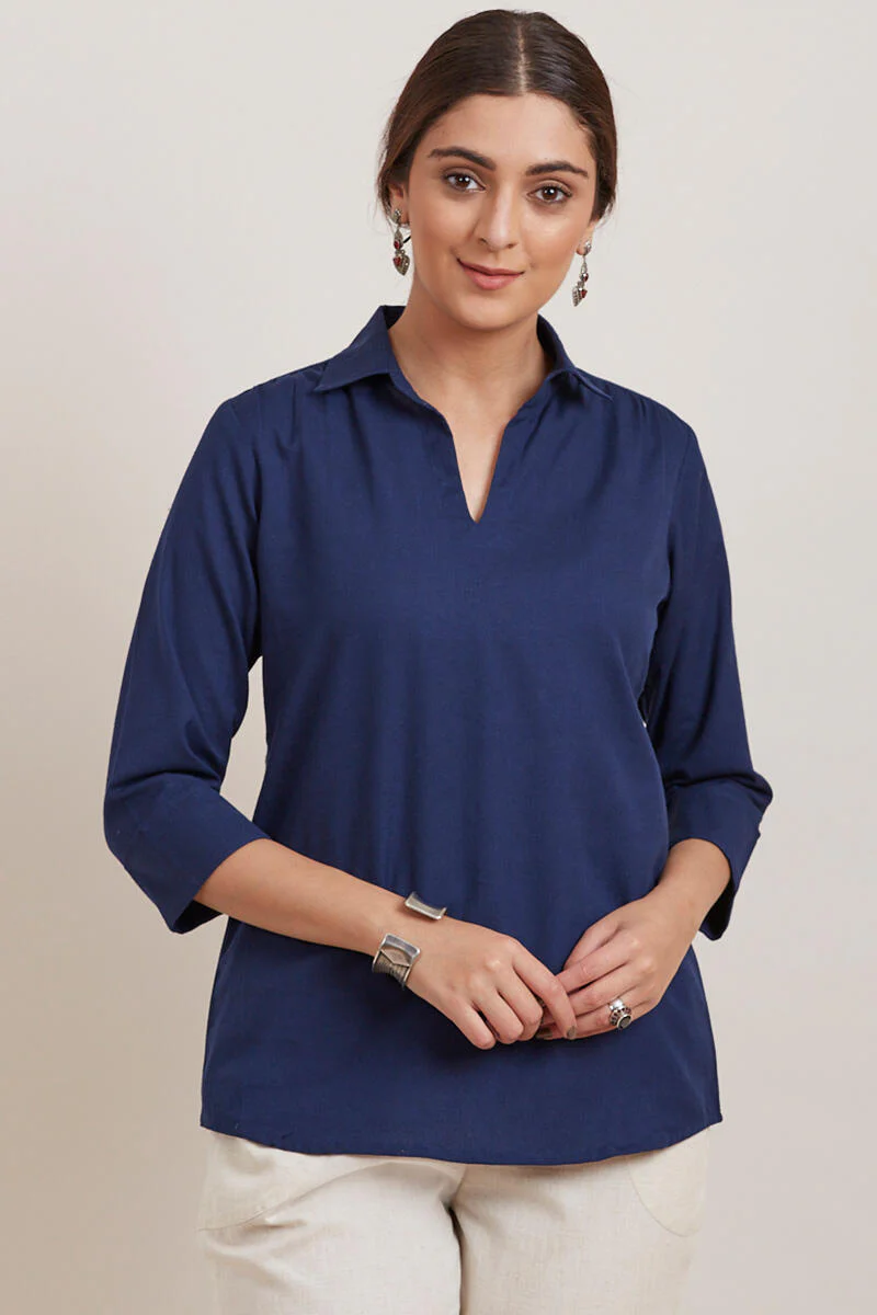 Roza Zara Midnight Blue Top - Image 2