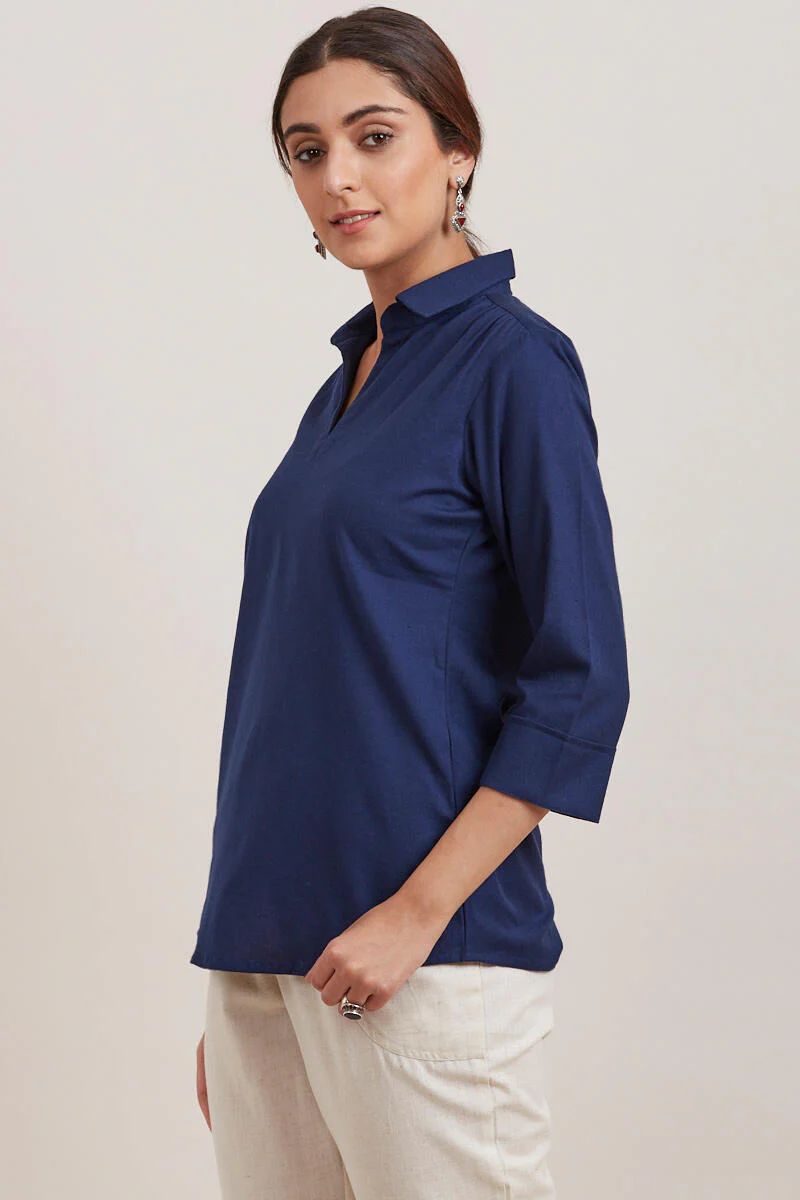 Roza Zara Midnight Blue Top - Image 4
