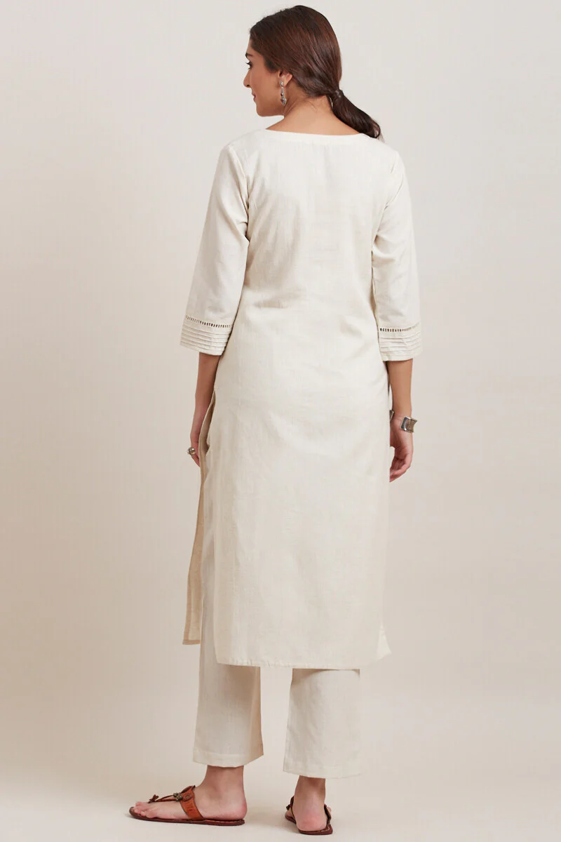 Roza Zara Off-White Kurta - Image 4